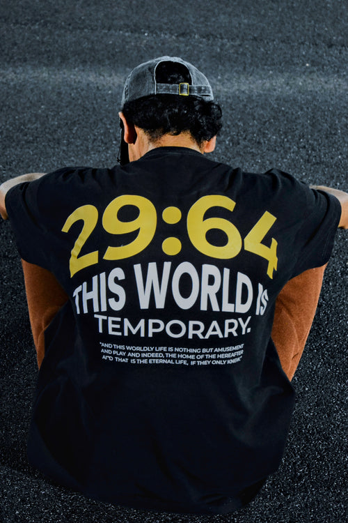 29:64 Oversized T-shirt (Black)